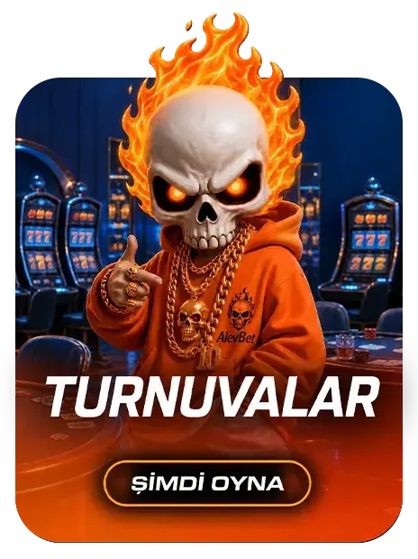 Alevbet turnuvalar ve promosyonlar bölümü, kupa tutan maskot