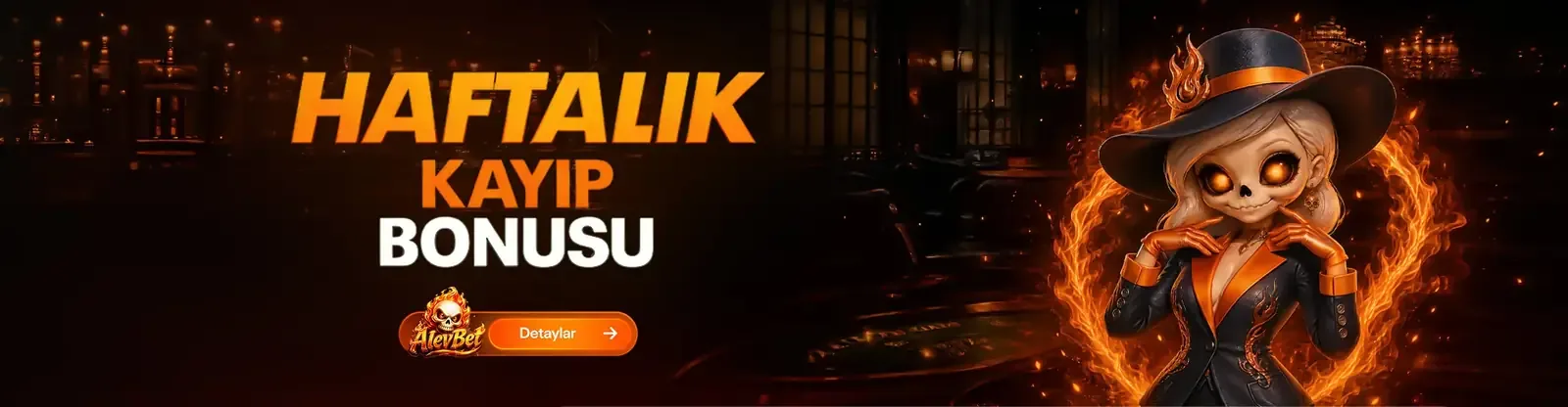 Alevbet haftalık kayıp bonusu banner’ı